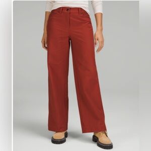 DISCONTINUED Lululemon Trousers City Sleek 5 Pocket High-Rise Wide-Leg Utilitech
